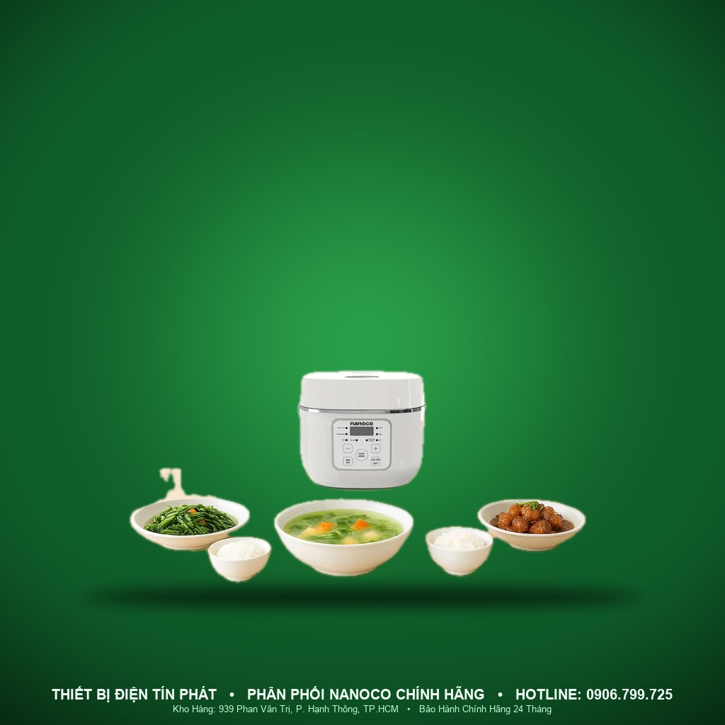 NRC1245B - NRC1245B- Nồi cơm điện nắp rời, xanh dương, 1,2L, 400W - Nanoco