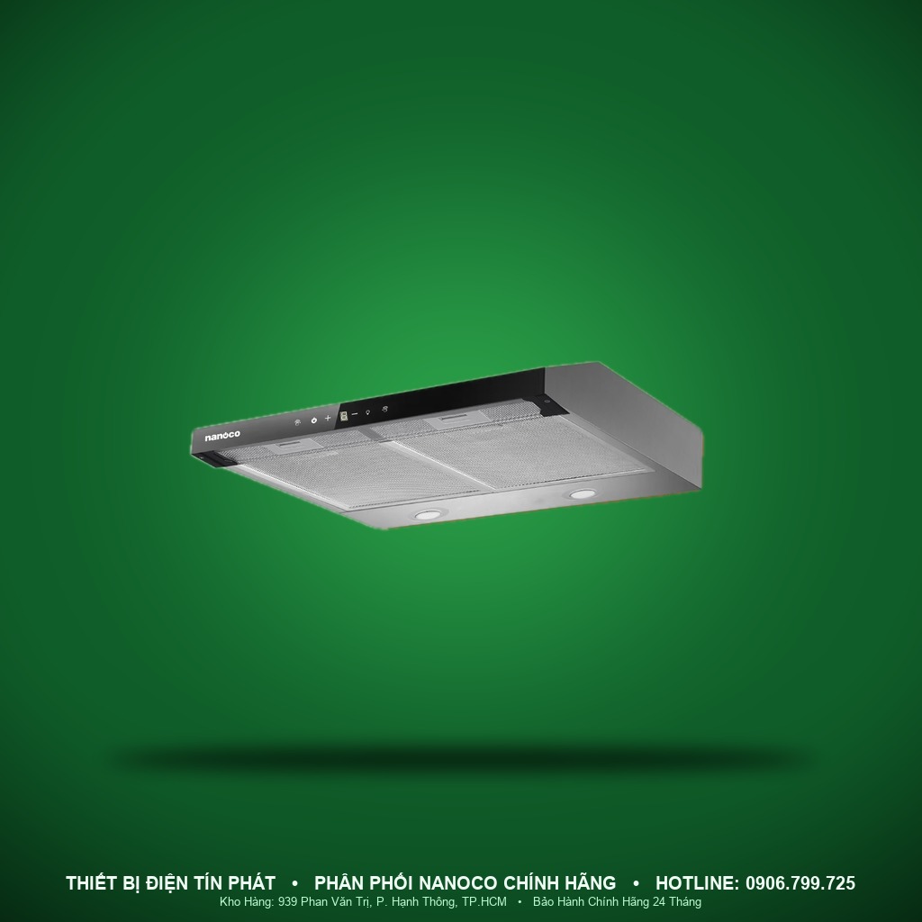 NRH703M - NRH703M- Máy hút mùi âm tủ, màu bạc, 130W, lưu lượng 550m³/h - Nanoco