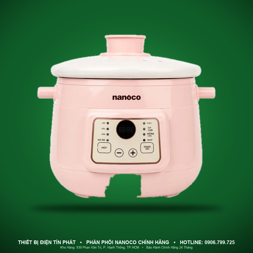 NSC2176BE - NSC2176BE- Nồi nấu chậm, màu be, 2L, 175W - Nanoco