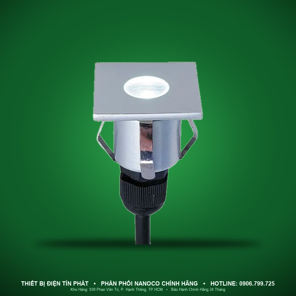 NSL2102 - NSL2102 – Đèn chiếu chân âm tường 1W 3000K, IP65 - Nanoco
