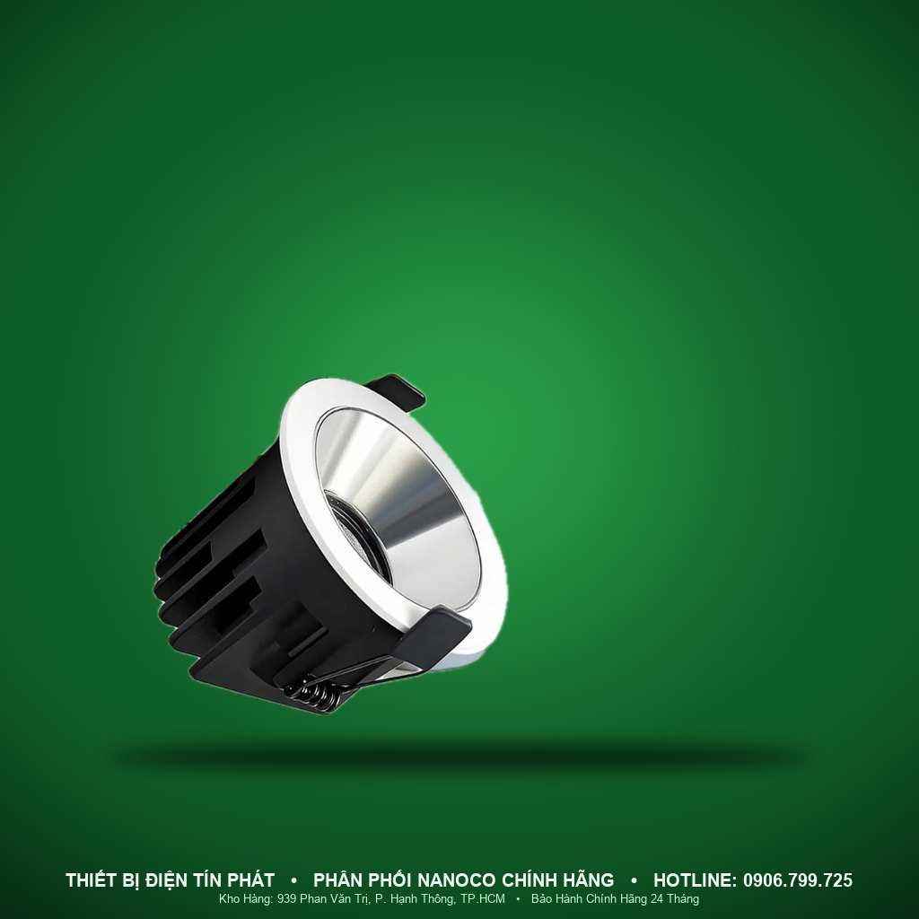NSP07WC364 - NSP07WC364 – Đèn Spotlight âm trần Nova Series chóa chrome, 7W, góc chiếu 36°, trung tính 4000K, khoét lỗ Ø55mm - Nanoco