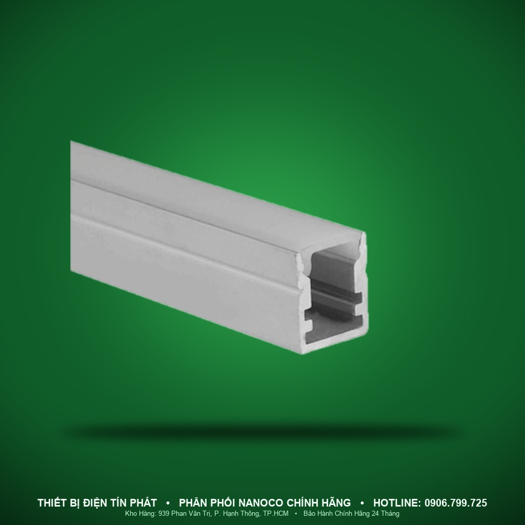 NST-AB1013 - NST-AB1013 Nẹp nhôm LED dây lắp nổi 2000x10x13mm - Nanoco