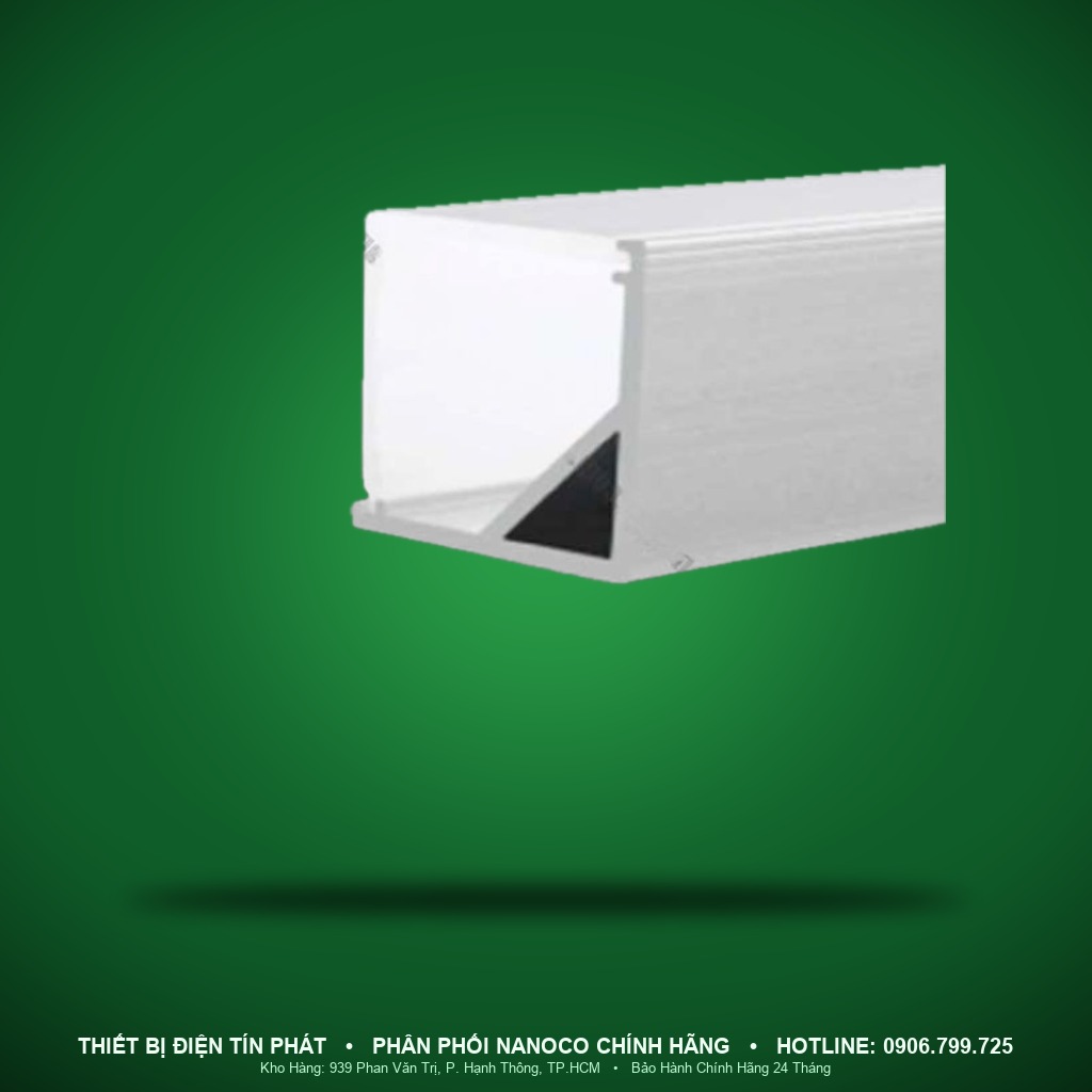 NST-AB1515 - NST-AB1515 Nẹp nhôm LED dây lắp góc 2000x15,7x15,7mm - Nanoco