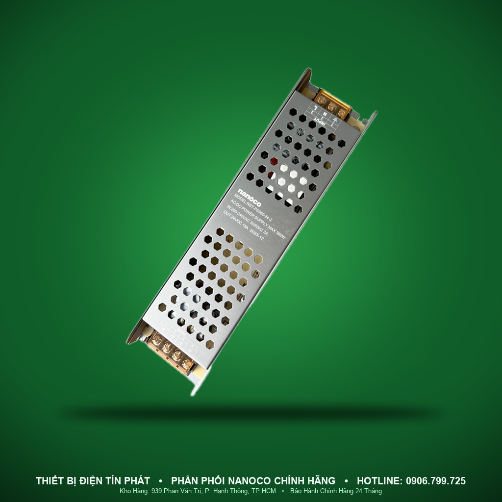 NST-PS360-24-2 - NST-PS360-24-2 Bộ nguồn tổ ong 360W 245x63x31mm - Nanoco