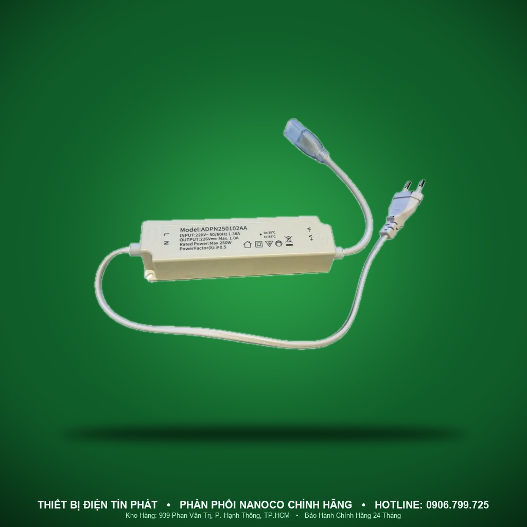 NST60-PC2 - NST60-PC2 – Driver LED dây ngoài trời 250W IP65 220-240V - Nanoco