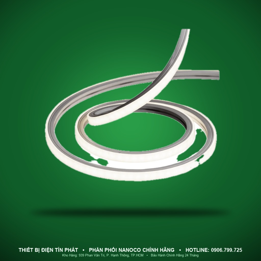 NSTS04084 - NSTS04084 – Đèn LED dây Neon Side bend 140 LED/m 5W/m DC24V 4000K cuộn 5m, 4×8mm, cắt tùy ý IP65 - Nanoco