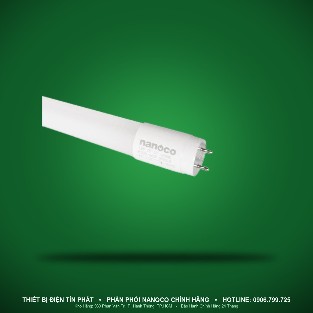 NT8T226 - NT8T226 – Đèn LED tuýp T8 thủy tinh bọc nhựa 22W 6500K dài 1,2m - Nanoco