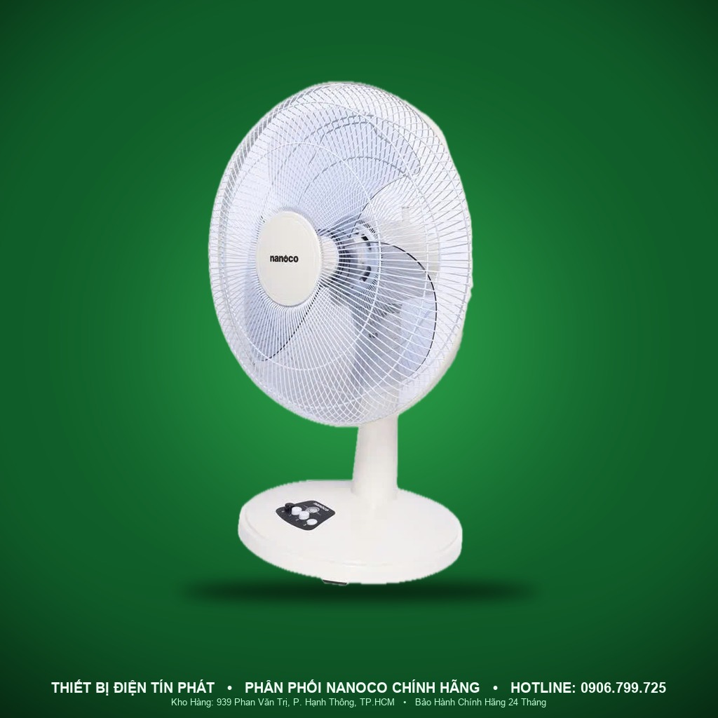 NTF1630BE - NTF1630BE- Quạt bàn 3 cánh, be, 40cm, 47W - Nanoco