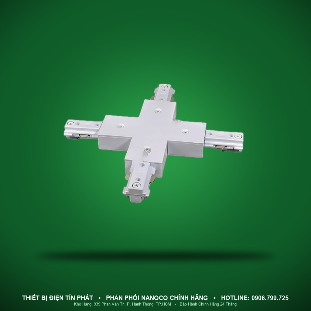 NTR-4CW - NTR-4CW – Khớp nối chữ thập ray H màu trắng - Nanoco