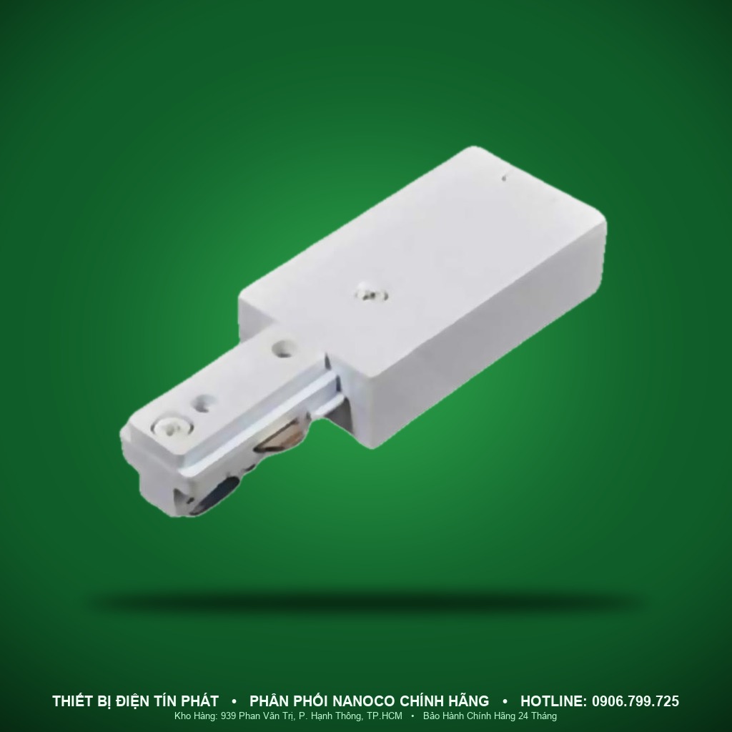 NTRE-CW - NTRE-CW – Đầu nối dây nguồn ray T2 màu trắng - Nanoco