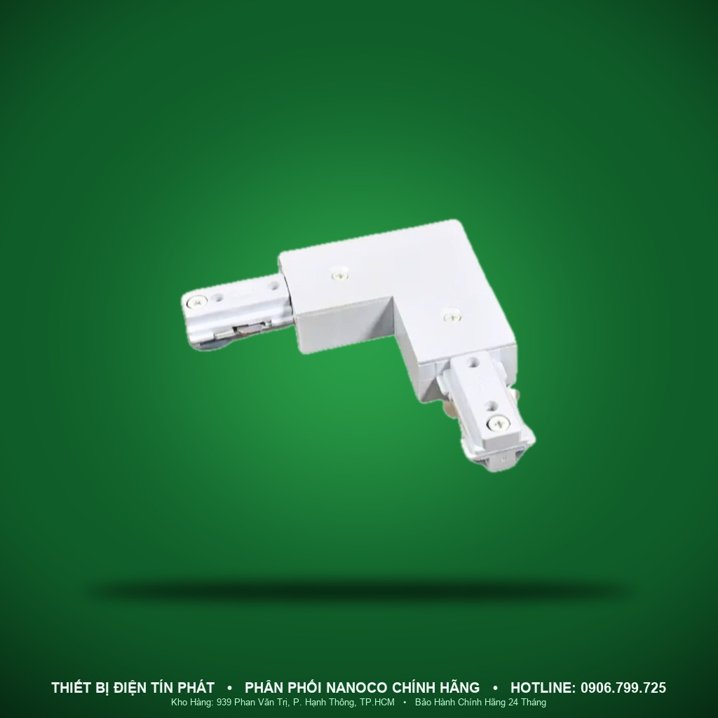 NTRE-LCW - NTRE-LCW – Khớp nối chữ L ray T2 màu trắng - Nanoco