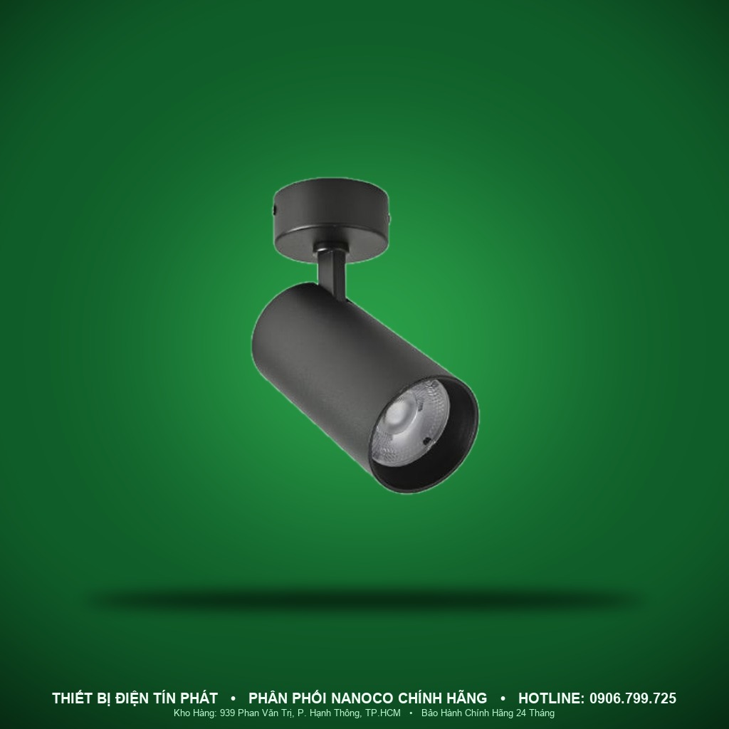 NTRS105B - NTRS105B – Đèn LED Track Light T2 10W 5000K thân đen - Nanoco
