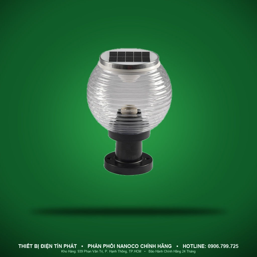NTZ06200 - NTZ06200 – Đèn solar sân vườn 1.5W, 2 chế độ 3000K/6500K, IP65 - Nanoco