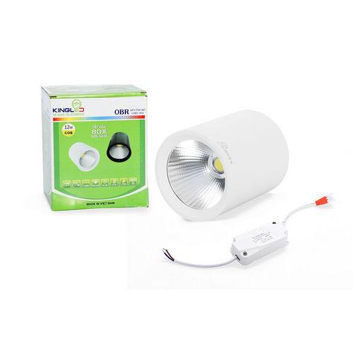 OBR-12 - ĐÈN ỐNG BƠ CHIẾU RỌI 12W (VỎ TRẮNG)