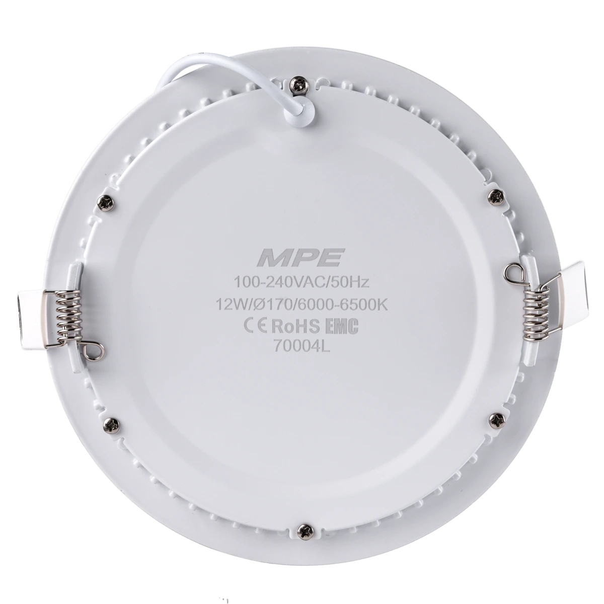 Đèn LED Panel Âm Trần Nhôm Mặt Tròn MPE RPL-12T 12W Ánh sáng trắng