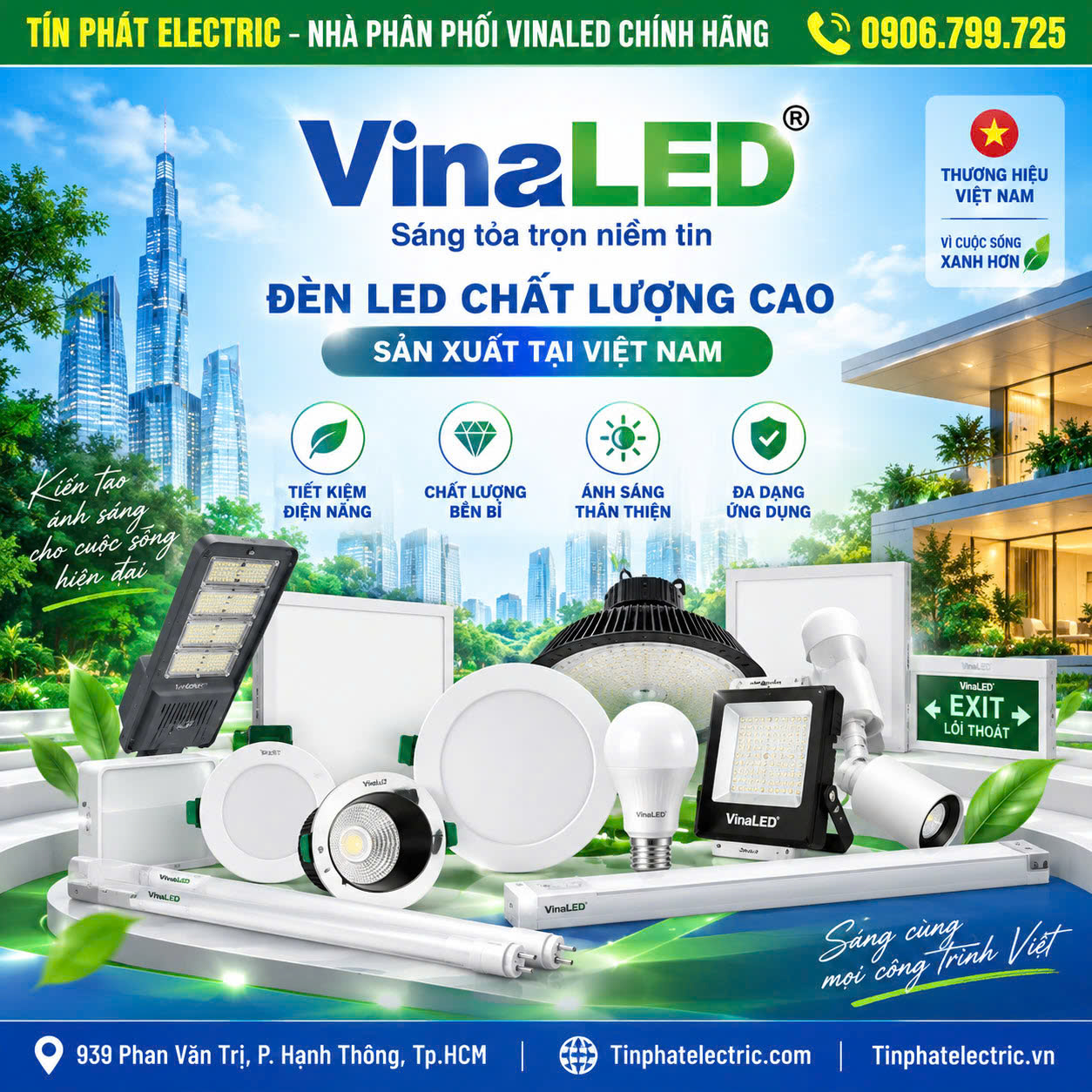 RT2-W100/ - Đèn rọi ray & phụ kiện VINALED RT2-W100/