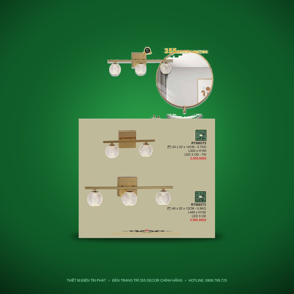 RT588312 - Đèn Trang Trí 355 DECOR RT588312