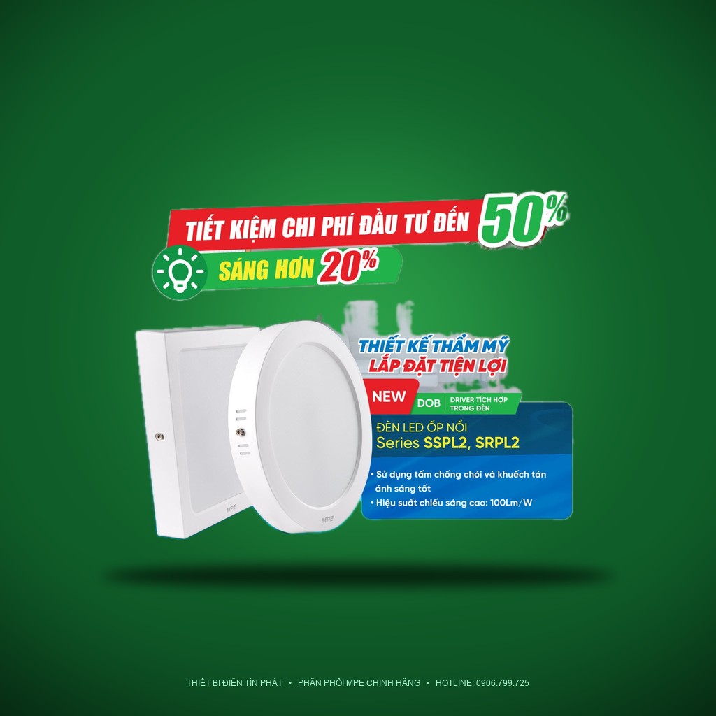 SRPL2-24V ( LED PANEL TRÒN ỐP NỔI SRPL2-24W VÀNG )