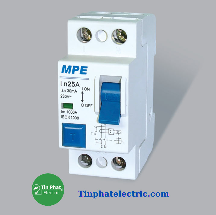 TP-11203 - Cầu Dao Bảo Vệ Dòng Rò (RCCB) - 2 cực ( MPE )