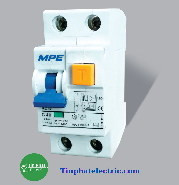 TP-11210 - Cầu Dao Bảo Vệ Dòng Rò & Quá Tải (RCBO) - ( MPE )