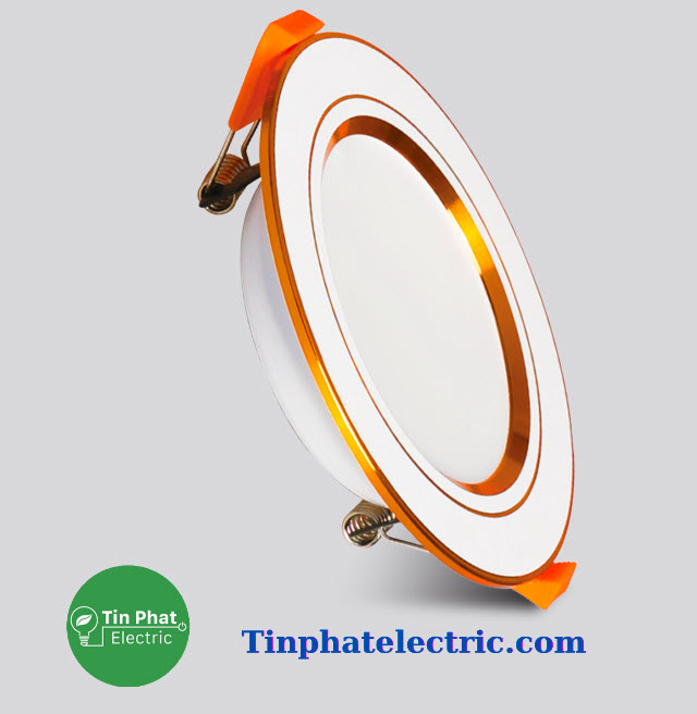 TP-11541 - Đèn Led Âm Trần MPE Viền Vàng ( Downlight Series DLV2 )