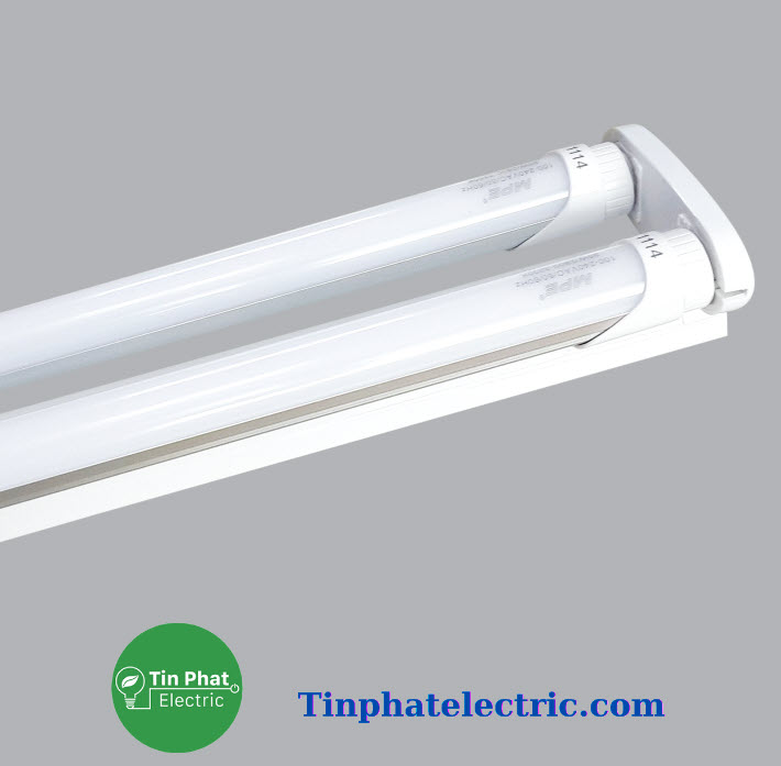 TP-12665 - Bộ máng đèn Batten Led Tube siêu mỏng nhôm LT8 bóng đôi MPE ( 6 tấc (0,6m) & 10W, 1m2 & 20W ) – Ánh sáng Trắng, Vàng