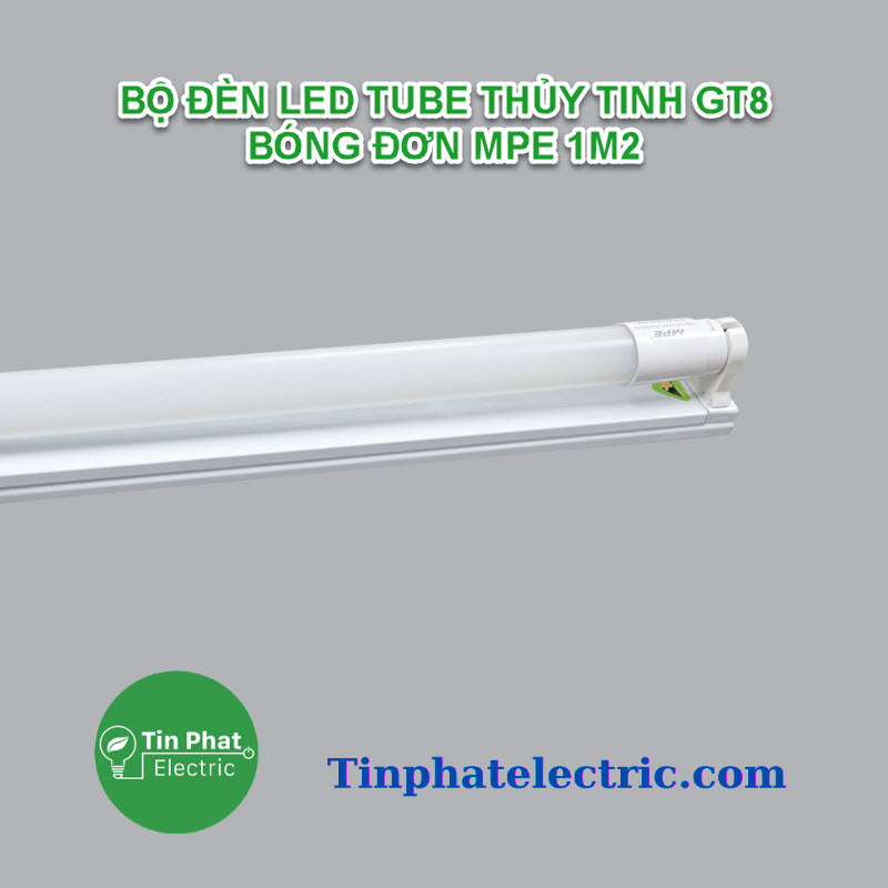 TP-12730 - BỘ ĐÈN LED TUBE THỦY TINH GT8 BÓNG ĐƠN MPE 1M2