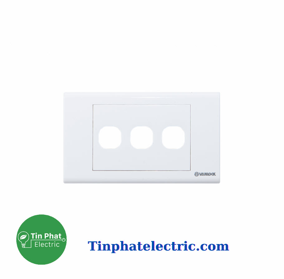 TP-8633 - Ổ cắm công tắc Sino - Mặt 3 lỗ - S183/X