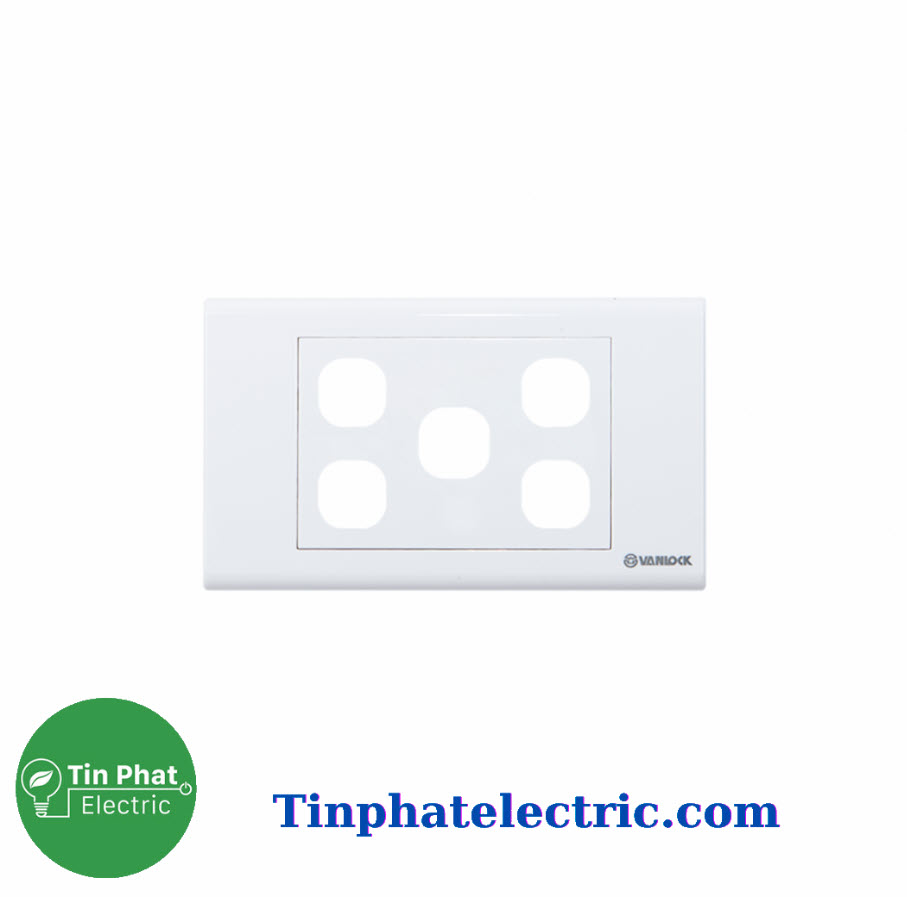 TP-8638 - Ổ cắm công tắc Sino - Mặt 5 lỗ - S185/X