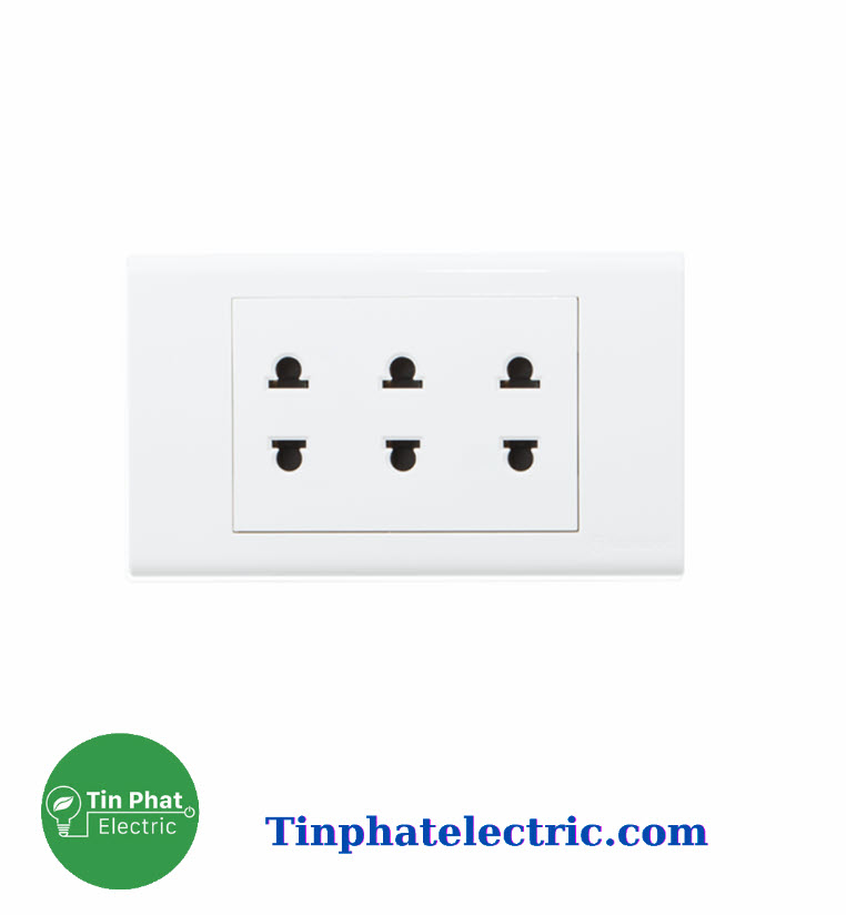 TP-8663 - 3 Ổ cắm 2 chấu 16A-250VAC - S18U3 ( Sino-Vanlock )