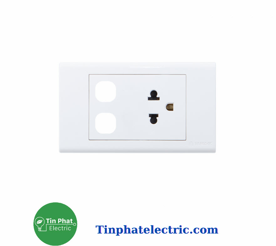TP-8672 - Ổ Cắm S18UEXX ( Ổ cắm 3 chấu 16A-250VAC với 2 lỗ - Sino Vanlock )