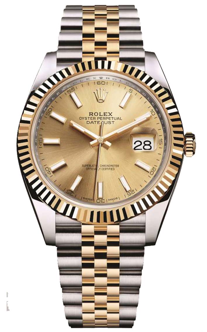 ROLEX DATEJUST OYSTER STEEL AND YELLOW GOLD 126333-0010, 41 MM