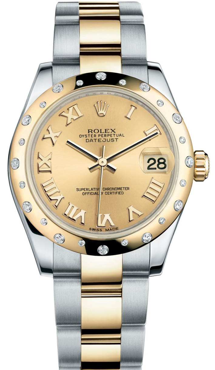 ROLEX DATEJUST OYSTER STEEL AND YELLOW GOLD 178343, 31 MM