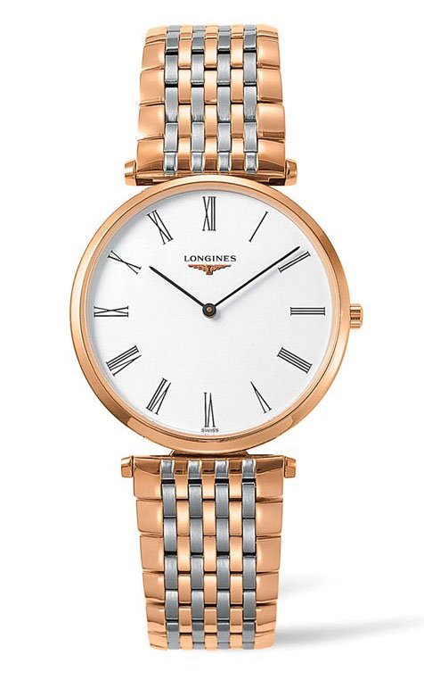 LONGINES LA GRANDE CLASSIQUE WHITE DIAL TWO-TONE WATCH L47551917, 36MM