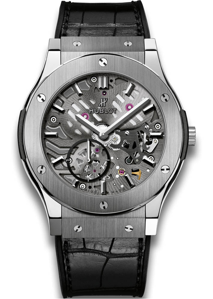 HUBLOT CLASSIC FUSION ULTRA-THIN SKELETON TITANIUM 45MM