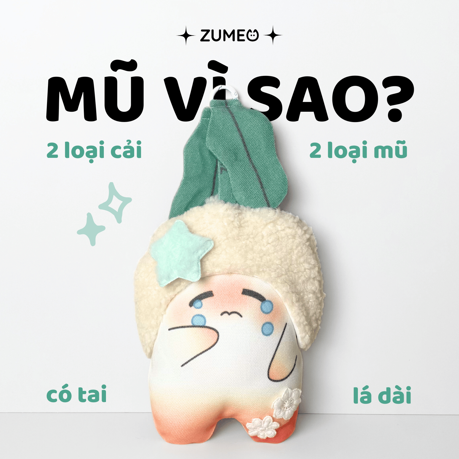 Phụ kiện Củ Cải - Mũ Vì Sao