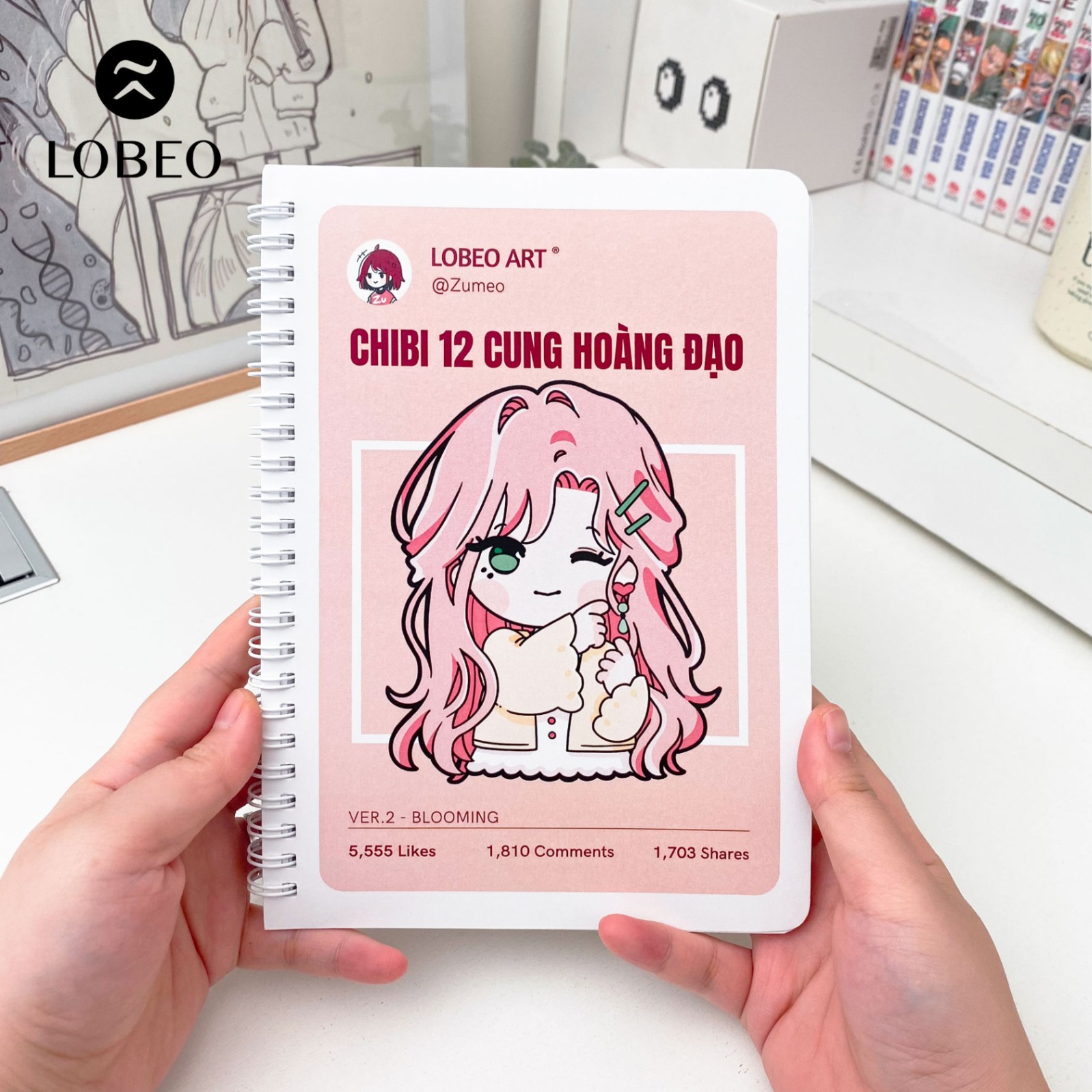 Sổ tô màu Chibi 12 Cung Hoàng Đạo - Ver 2