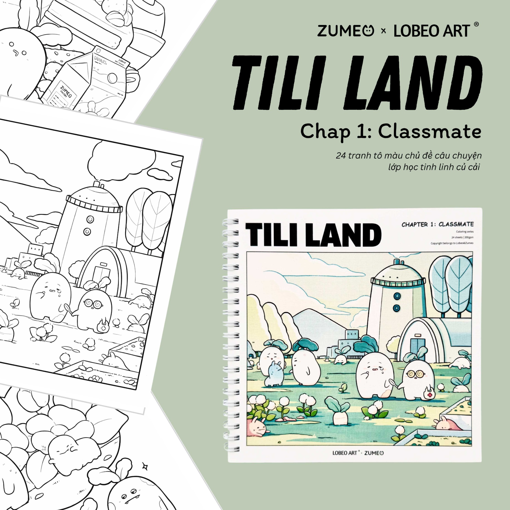 Sổ tô màu Tili Land - Chap 1: Classmate (ZumeoxLobeo)