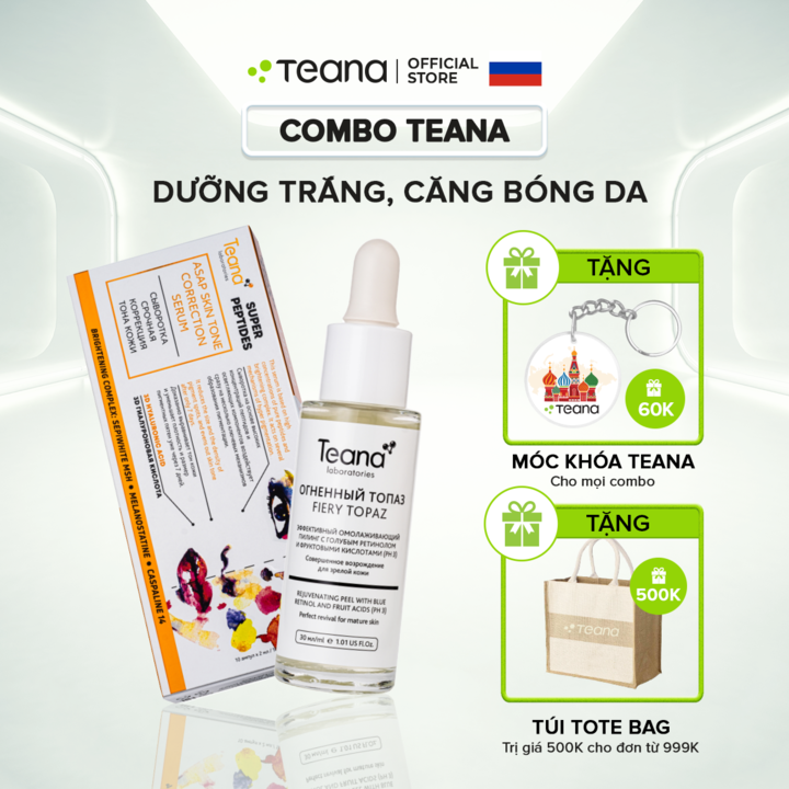 Combo TEANA dưỡng trắng, căng bóng da