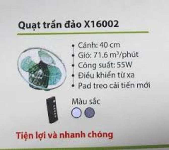 Quạt trần đảo ASIAvina - X16002