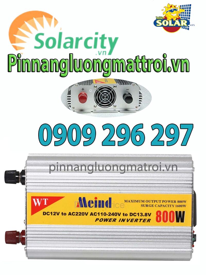 INVERTER MEIND 800W/KÍCH ĐIỆN 12VDC SANG 220VAC (MI1200SF-H8)