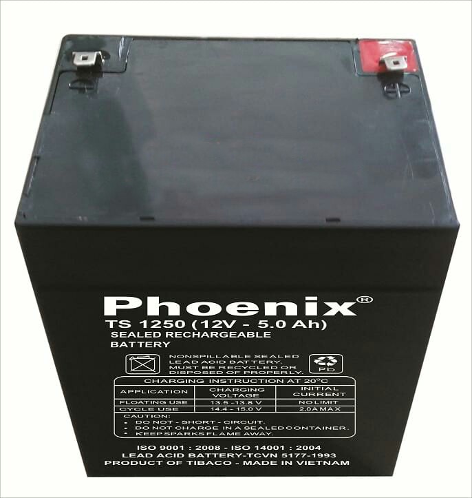 ẮC QUY PHOENIX KÍN KHÍ CN 12V-5AH (TS1250)