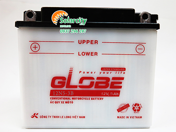 ẮC QUY GLOBE NƯỚC 12V- 5AH (12N5-3B)