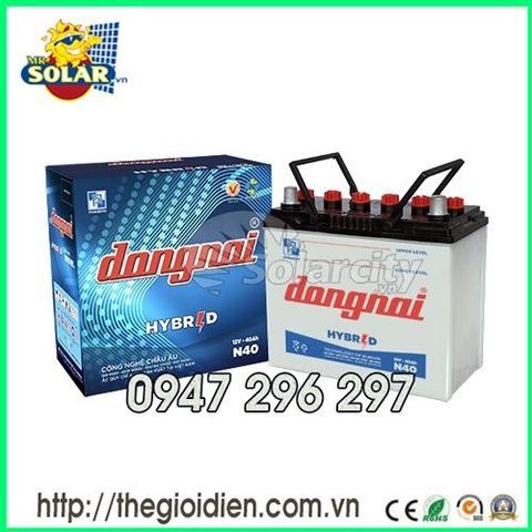 ẮC QUY ĐỒNG NAI NƯỚC 12V-40Ah (N40)