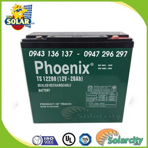 Ắc quy xe máy điện 12V-20A Phoenix