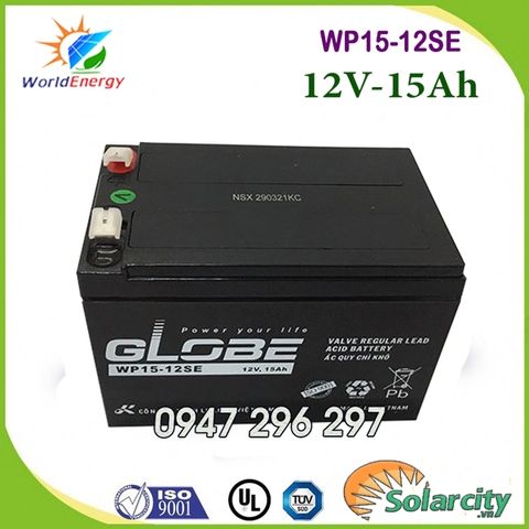 Ắc quy Globe 12V- 15Ah (WP15-12SE)