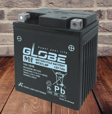 Ắc quy xe máy Globe 12V- 7Ah (WTZ7L-BP)