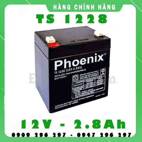 ẮC QUY PHOENIX KÍN KHÍ CN 12V-2,8AH (TS1228)