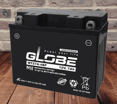 Ắc quy xe máy Globe 12V- 7Ah (WTZ7A-4BP)