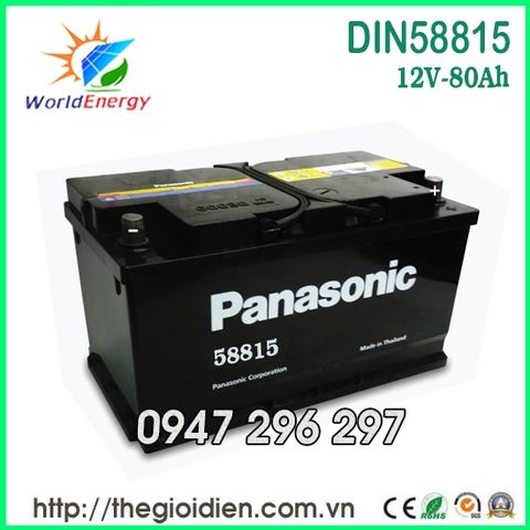 Ắc quy Panasonic 12V-80Ah (DIN 58815)